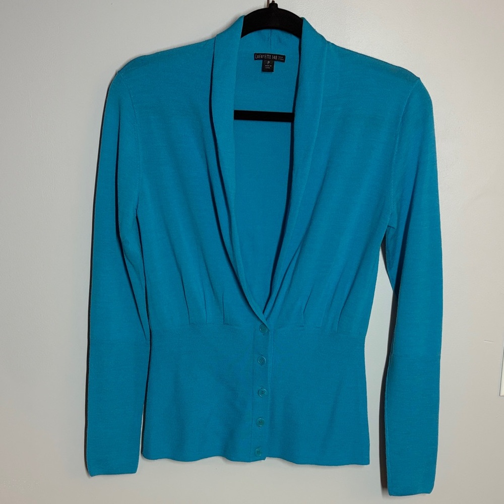 Lafayette 148 Collared Long Sleeve Sweater